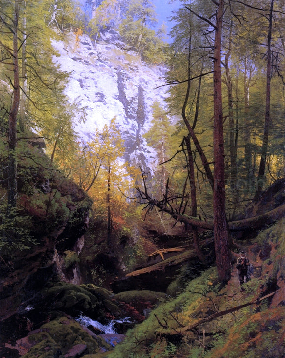  Herman Herzog In the Woods - Canvas Art Print