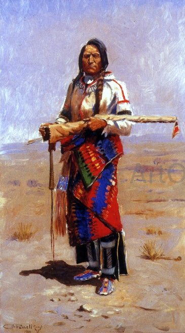  Charles Marion Russell An Indian Buck - Canvas Art Print