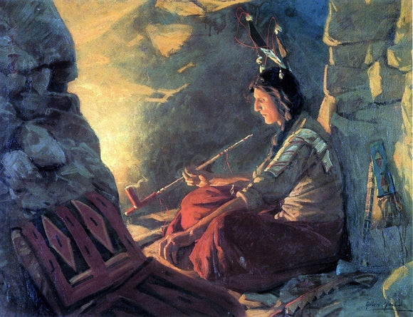  William Gilbert Gaul Indian Meditation - Canvas Art Print