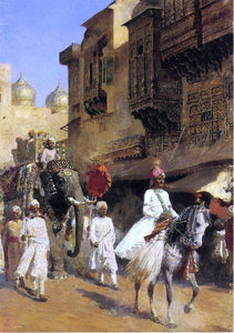  Edwin Lord Weeks Indian Prince and Parade Ceremony - Canvas Art Print