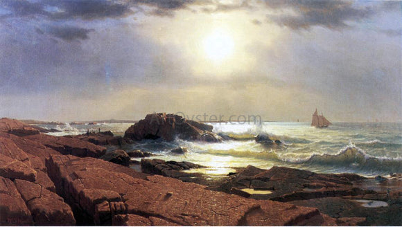  William Stanley Haseltine Indian Rock, Narragansett - Canvas Art Print