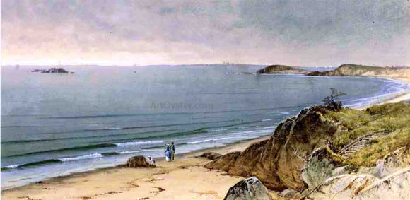  Alfred Thompson Bricher Indian Rock, Narragansett Bay - Canvas Art Print