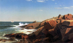 William Stanley Haseltine Indian Rock, Narragansett, Rhode Island - Canvas Art Print