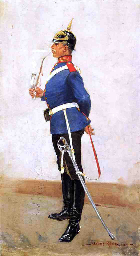  Frederic Remington Infantry Officer, Full Dress - Canvas Art Print