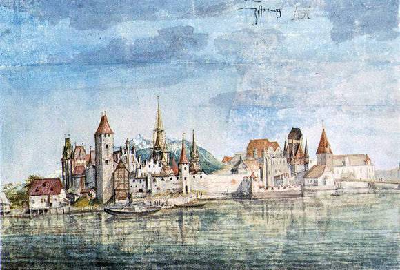  Albrecht Durer Innsbruck Seen from the North - Canvas Art Print