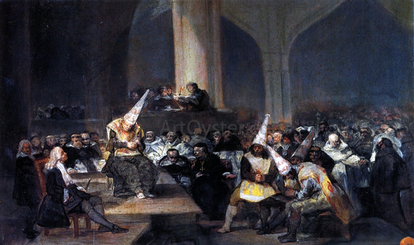  Francisco Jose de Goya Y Lucientes Inquisition Scene - Canvas Art Print