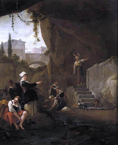  Thomas Wijck Interior of a Cave - Canvas Art Print