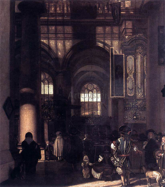  Emanuel De Witte Interior of a Church - Canvas Art Print