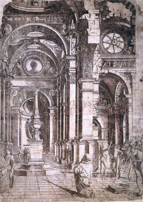  Donato Bramante Interior of a Church - Canvas Art Print