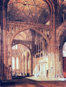  Joseph William Turner Interior of Salisbury Cathedral - Canvas Art Print