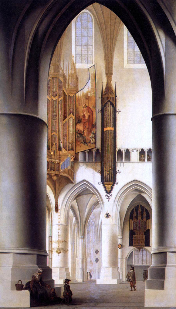  Pieter Jansz Saenredam Interior of the Church of St Bavo in Haarlem - Canvas Art Print