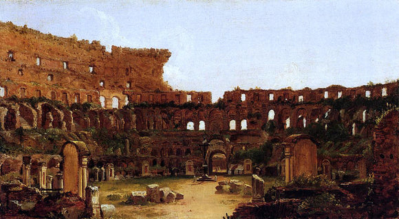  Antoine-Felix Boisselier Interior of the Colosseum, Rome - Canvas Art Print