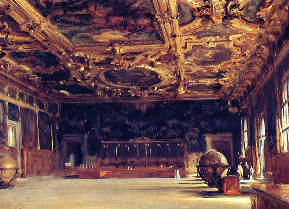  John Singer Sargent Interior of the Doge's Palace - Canvas Art Print