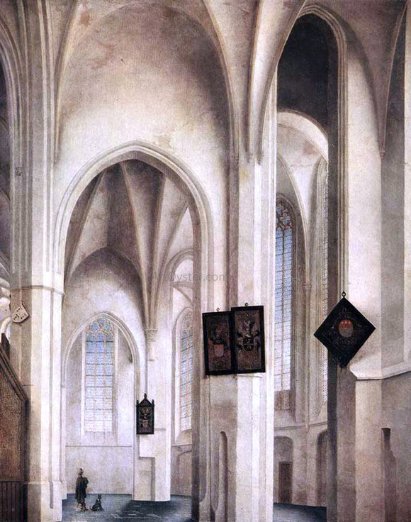  Pieter Jansz Saenredam Interior of the St Jacob Church in Utrecht - Canvas Art Print