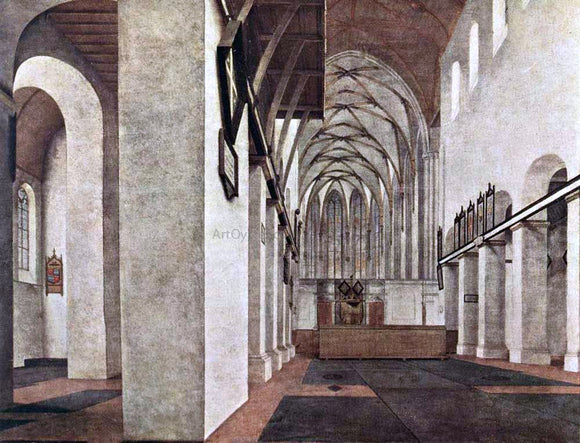  Pieter Jansz Saenredam Interior of the St. Jans Kerk at Utrecht - Canvas Art Print