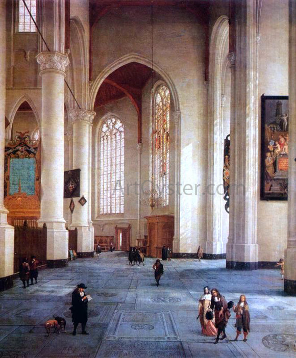  Anthonie De Lorme Interior of the St Laurenskerk in Rotterdam - Canvas Art Print