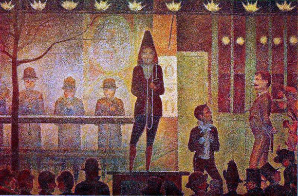  Georges Seurat Invitation to the Sideshow - Canvas Art Print
