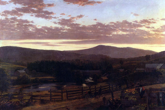  Frederic Edwin Church Ira Mountain, Vermont - Canvas Art Print