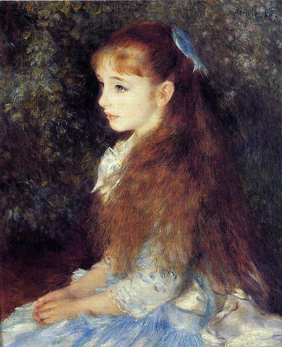  Pierre Auguste Renoir Irene Cahen d'Anvers (also known as Little Irene) - Canvas Art Print