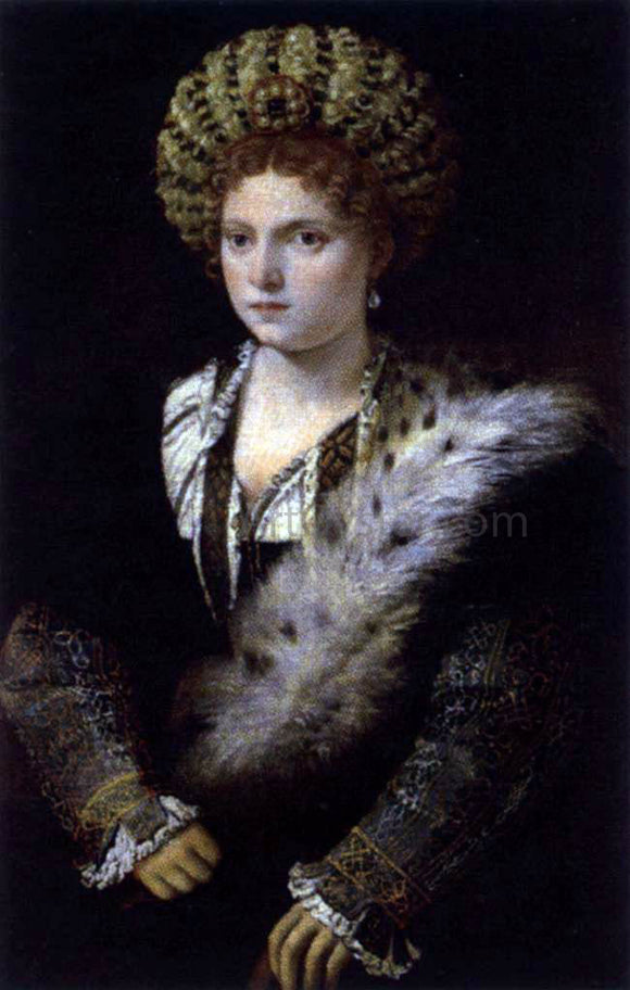  Titian Isabella d'Este, Duchess of Mantua - Canvas Art Print