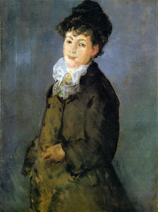  Edouard Manet Isabelle Lemonnier with a White Scarf - Canvas Art Print