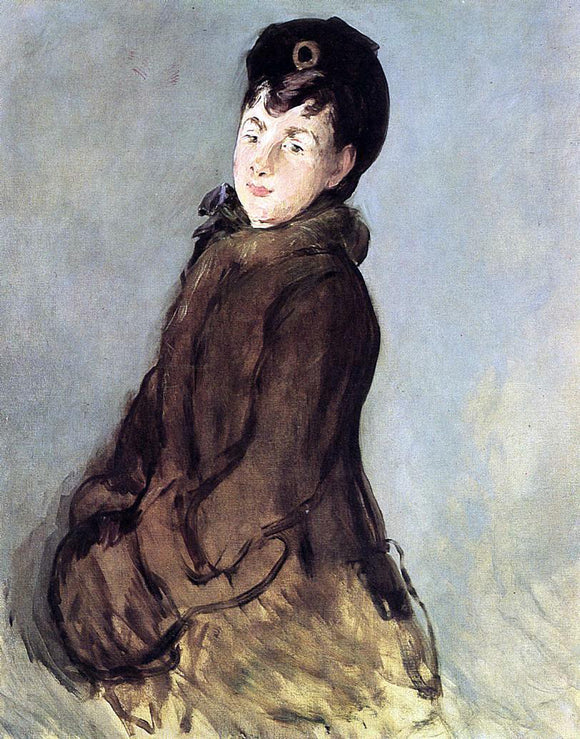  Edouard Manet Isabelle Lemonnier with Muff - Canvas Art Print