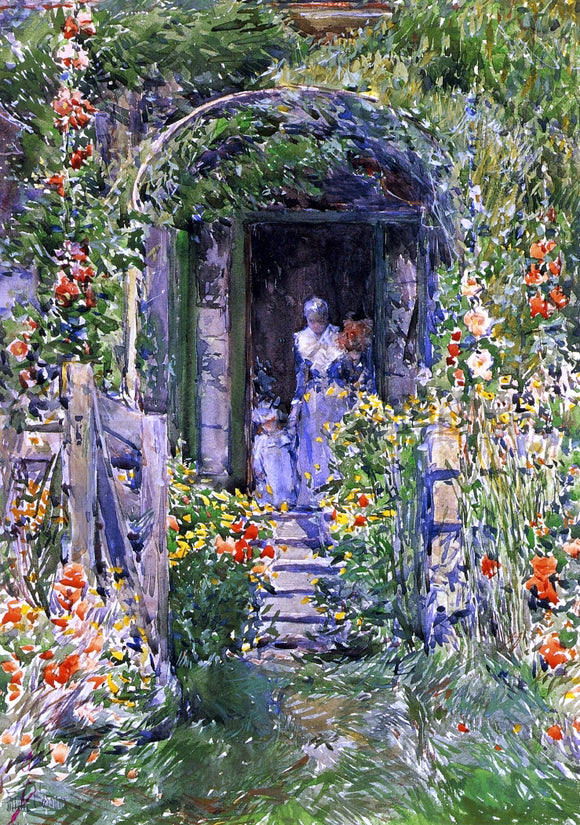  Frederick Childe Hassam Isles of Shoals Garden (also known as The Garden in Its Glory) - Canvas Art Print