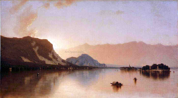  Sanford Robinson Gifford Isola Bella in Lago Maggiore - Canvas Art Print