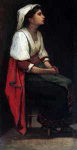  William Morris Hunt Italian Girl - Canvas Art Print