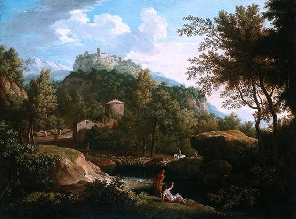  Jacob De Heusch Italian Landscape - Canvas Art Print