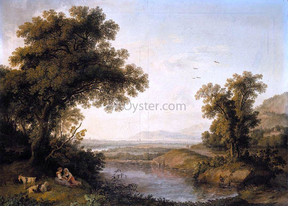  Jacob Philipp Hackert Italianate Landscape - Canvas Art Print
