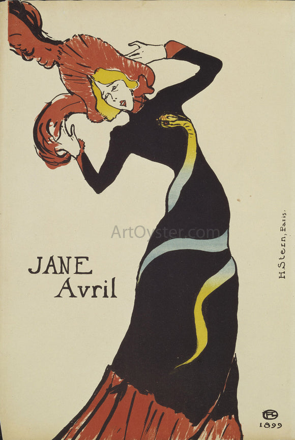  Henri De Toulouse-Lautrec Jane Avril - Canvas Art Print