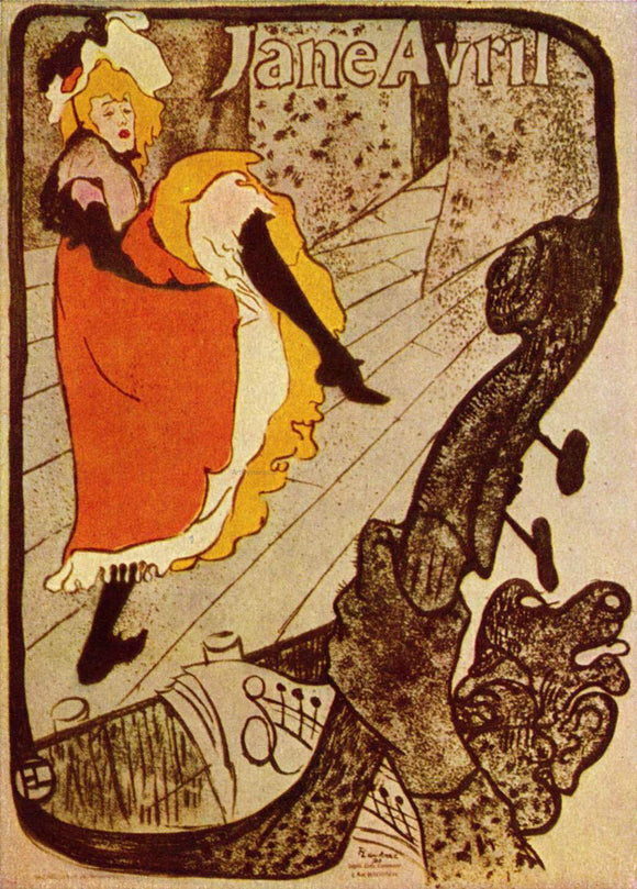  Henri De Toulouse-Lautrec Jane Avril - Canvas Art Print