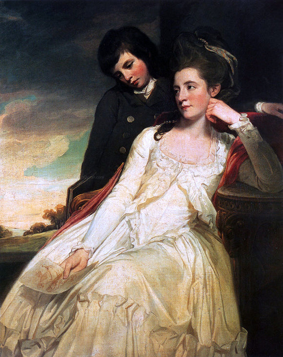  George Romney Jane Maxwell, Duchess Of Gordon And Her Son The Marquis Of Huntly - Canvas Art Print