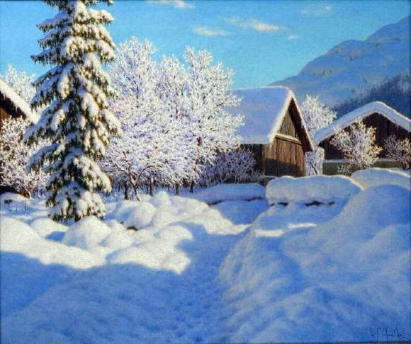  Ivan Fedorovich Choultse Janvier Chamonix, Haute Savoie - Canvas Art Print