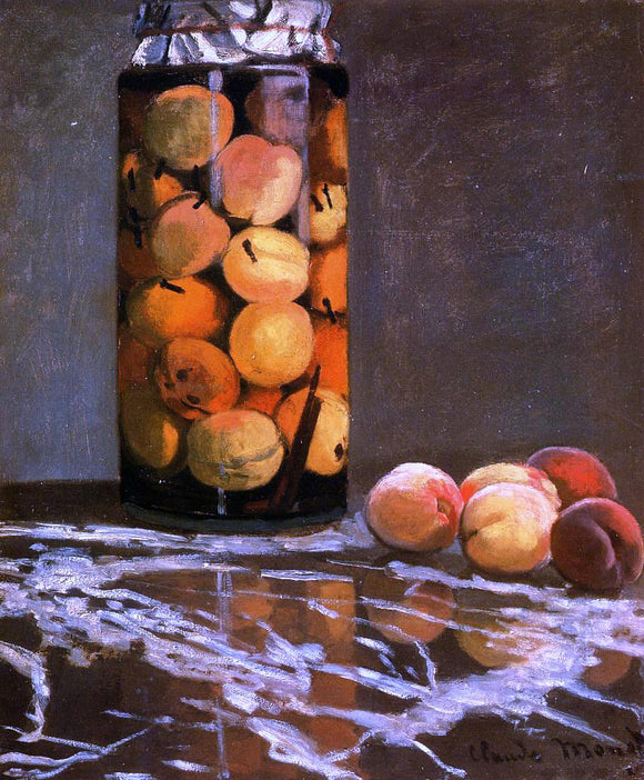  Claude Oscar Monet Jar of Peaches - Canvas Art Print