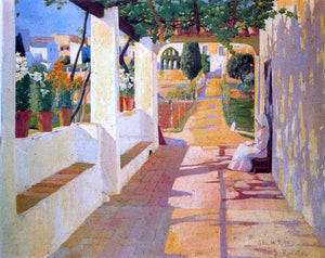  Santiago Rusinol Prats Jardin - Canvas Art Print