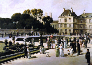  Jean-Francois Raffaelli Jardin du Luxembourg - Canvas Art Print