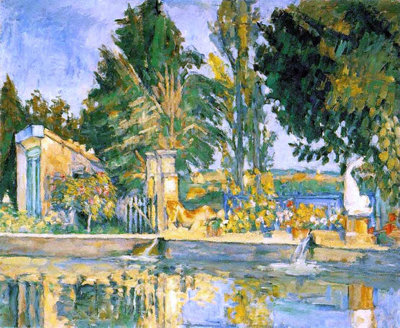  Paul Cezanne Jas de Bouffan, the Pool - Canvas Art Print