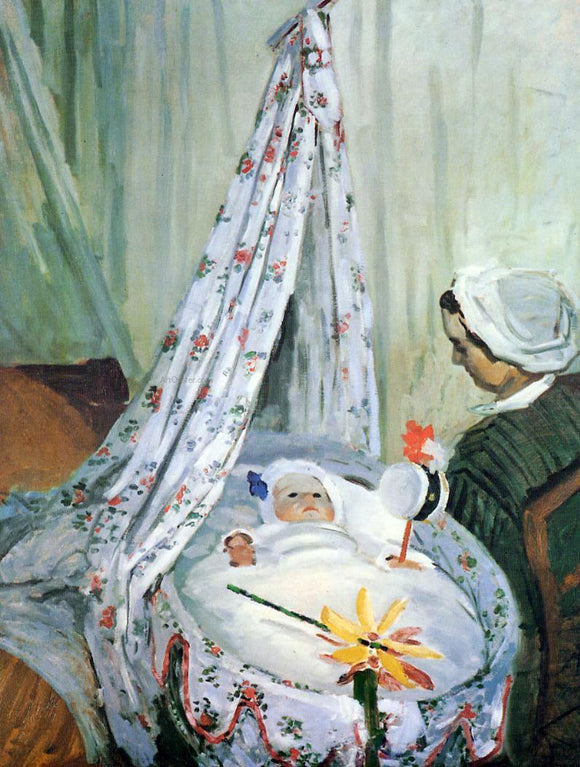  Claude Oscar Monet Jean Monet in His Cradle - Canvas Art Print