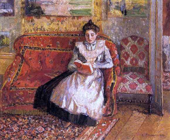  Camille Pissarro Jeanne Reading - Canvas Art Print