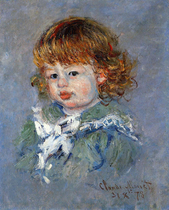  Claude Oscar Monet Jean-Pierre Hoschede, called 'Bebe Jean' - Canvas Art Print