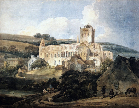  Thomas Girtin Jedburgh Abbey from the South-East - Canvas Art Print