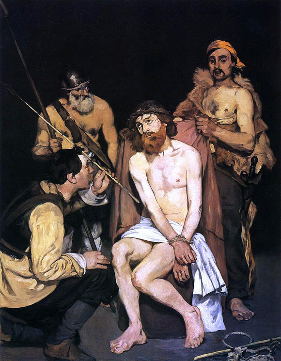  Edouard Manet Jesus Mocked by the Soldiers - Canvas Art Print
