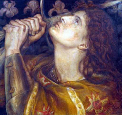  Dante Gabriel Rossetti Joan of Arc - Canvas Art Print