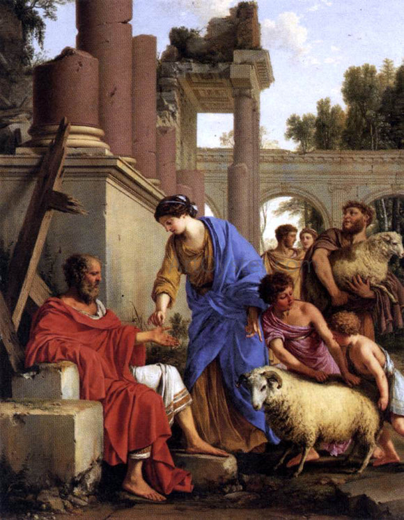  Laurent De La Hire Job Restored to Prosperity - Canvas Art Print