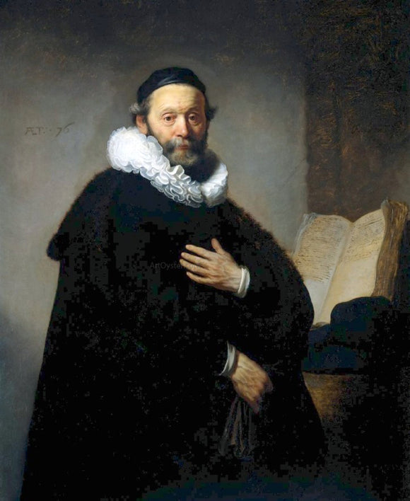  Rembrandt Van Rijn Johannes Wtenbogaert, Remonstrant Minister - Canvas Art Print