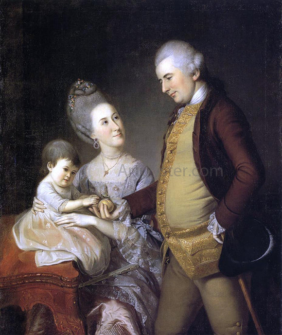  Charles Willson Peale John Cadwalader Family - Canvas Art Print