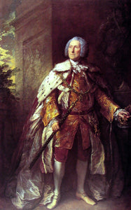  Thomas Gainsborough John, fourth Duke of Argyll - Canvas Art Print