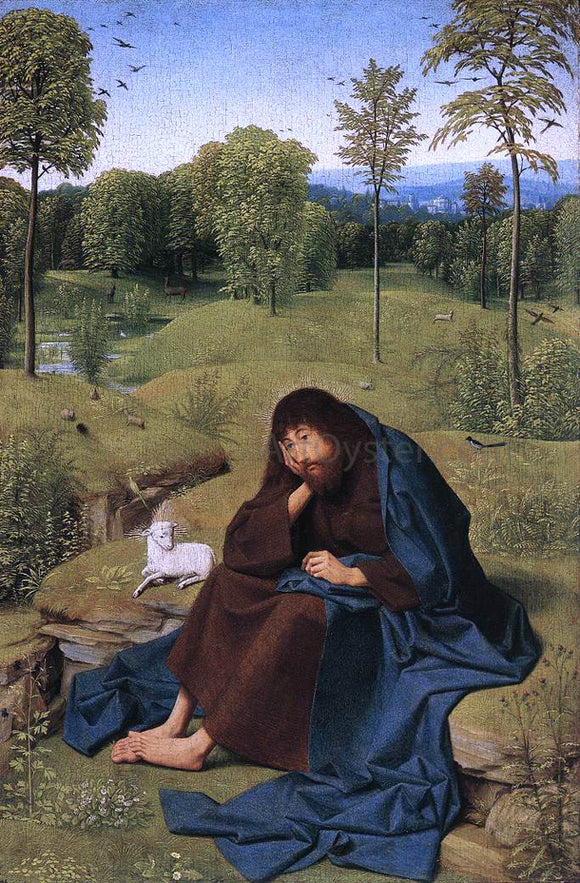  Geertgen Sint Jans John the Baptist in the Wilderness - Canvas Art Print